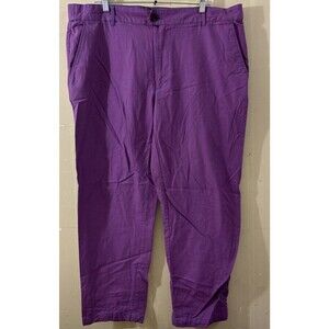 Women’s Slacks Pants Purple Hound Tooth Golf Preppy Pocket Sports D